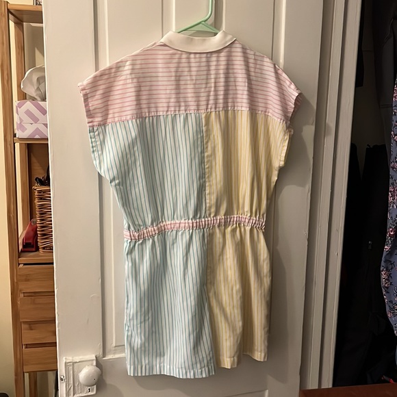 Striped Color Block Romper - Picture 3 of 4